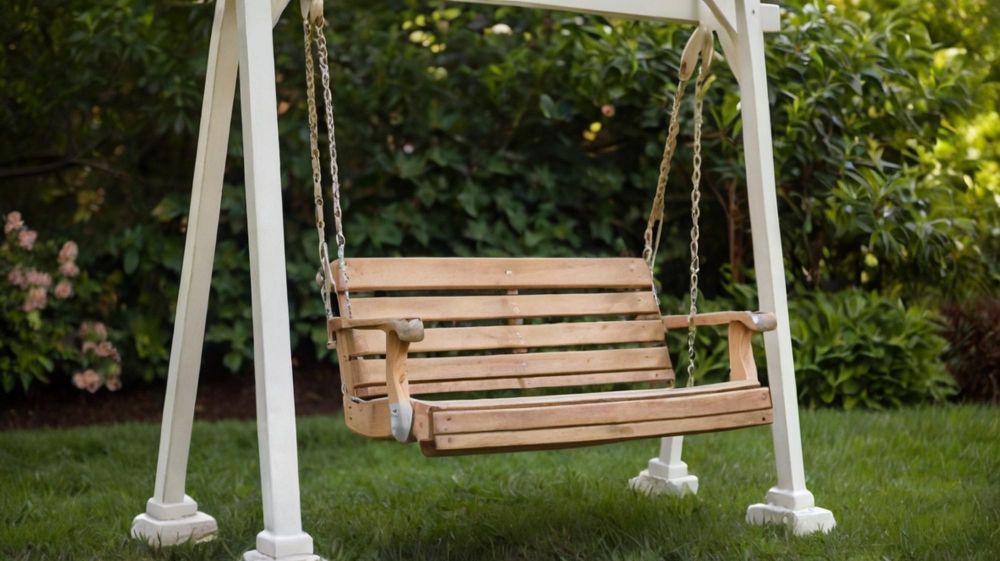 Nowoczesna huśtawka do ogrodu