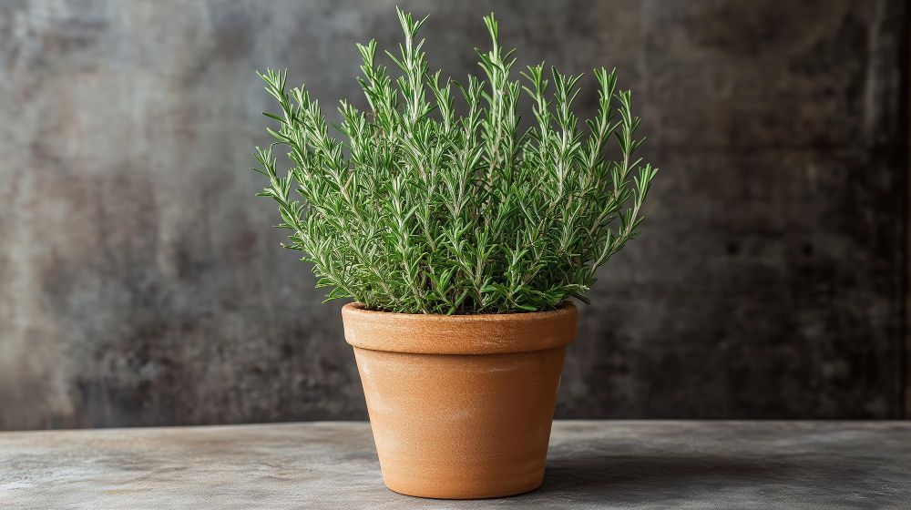 Rozmaryn w doniczce