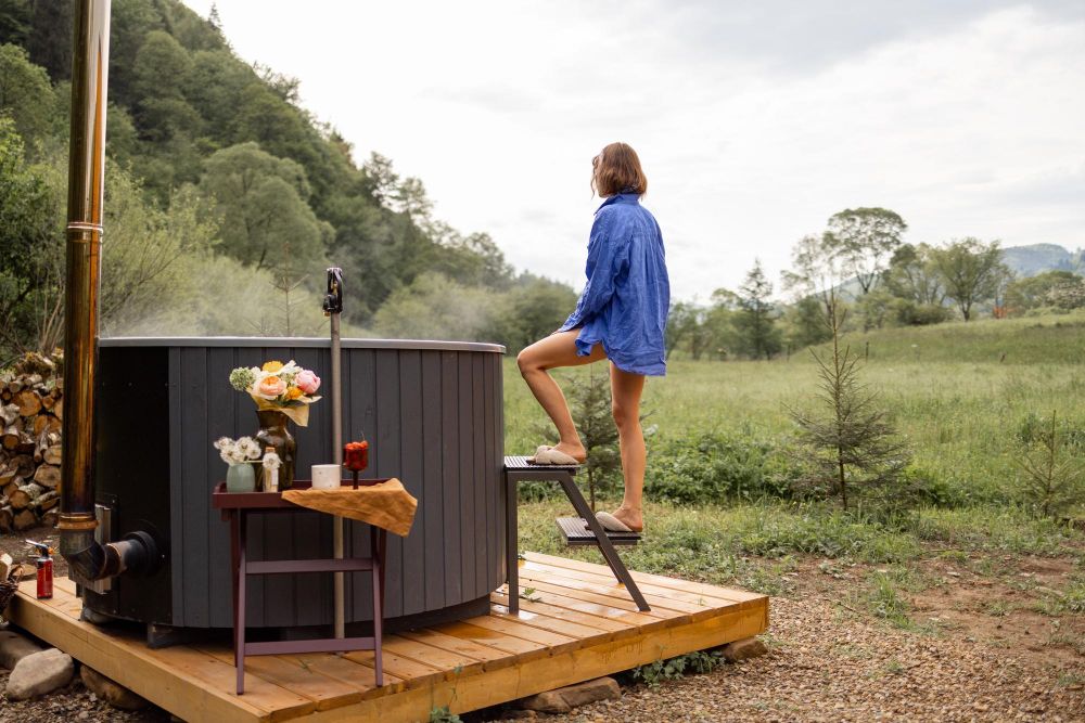 Balia ogrodowa z jacuzzi