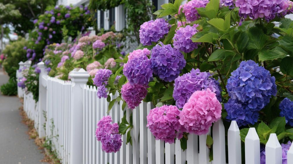 Aranżacja ogrodu przy płocie wzdłuż ogrodzenia